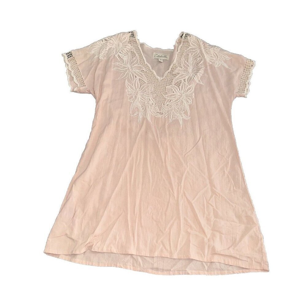 Cleobella Anthropologie Beige Short Sleeve Top Medium